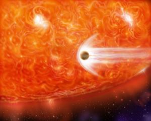 Expanding red giant stars will swallow too-close planets.