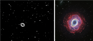 Images of the Ring Nebula compared.