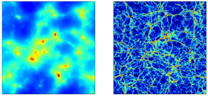 Computer simuations show how neutrinos can form cosmic clumps.