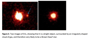 A figure taken from a paper by A. Physicist, including the caption. The author assumes that since a magnified, low resolution image is blurry it must be due to a cloud of gas…