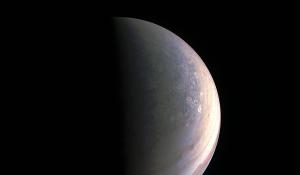 NASA's Juno spacecraft caught its first glimpse of Jupiter's northern polar cap on August 27.