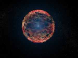Artist view of a supernova.