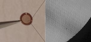 A 3mm-wide light sail made of graphene.