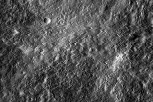 The jittery image of the Moon’s surface that was taken as the orbiter was hit by a meteoroid.