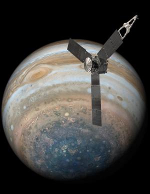 A spacecraft similar to Juno could detect radio signals generated by high-frequency gravitational waves.