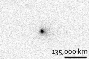 Actual image of the manx comet (as opposed to the artist rendering above).