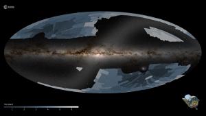 The areas that the space telescope Euclid will observe.