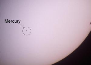 Mercury captured during its transit on Nov 8, 2006.