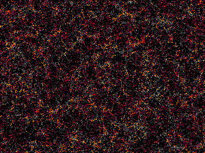One slice through the map of the large-scale structure of the Universe from the Sloan Digital Sky Survey and its Baryon Oscillation Spectroscopic Survey.