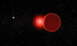 An artist’s conception of Scholz’s star and its brown dwarf companion (foreground) during its flyby of our solar system about 70,000 years ago.