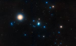 The Hyades cluster, which is the closest star cluster to Earth.