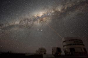 A view of the Milky Way from Paranal, Chile.