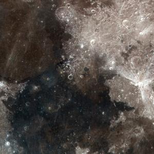 A more true-color image of the Moon.