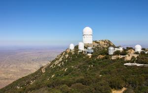 Telescopes are scattered across Kitt Peak.