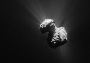 Image of Comet 67P/Churyumov-Gerasimenko taken by Rosetta.