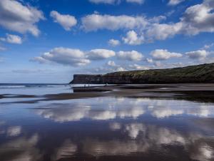 Earth's nitrogen-rich blue sky.
