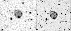 The first ORC image (left) and this latest image (right).