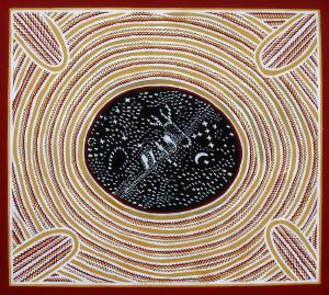Milky Way star map by Bill Yidumduma Harney, Senior Wardaman Edler. It shows the sky as seen by the Wardaman people of Australia.