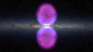 Our galaxy has bubbles of gas seen in gamma ray light.