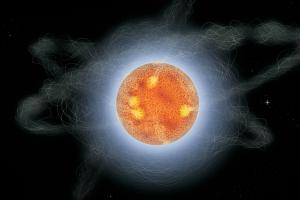Artist rendering of how a magnetar might appear.