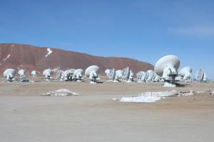 ALMA antennas at Chajnantor.