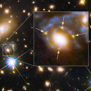 Multiple appearances of the supernova.