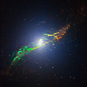 Radio image of Centaurus A.