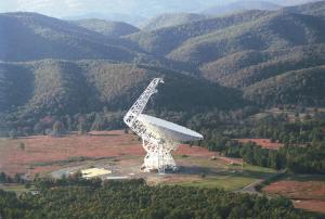 Green Bank Observatory's 100-meter telescope.