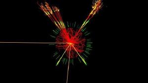 A particle event that could contain a Higgs boson.