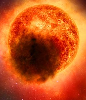 Betelgeuse cast off a dark cloud layer in 2019.