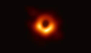 Image of the supermassive black hole in the galaxy M87.