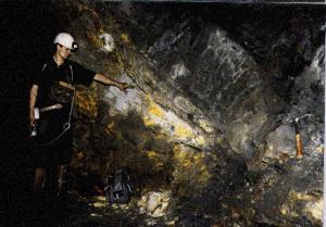 Remnant of a natural nuclear reactor in Oklo mine.