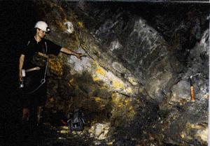 Remnant of a natural nuclear reactor in Oklo mine.