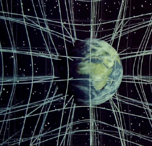 The geometry of space is not Euclidian.