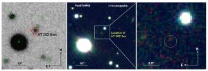 Images of the transient ZTF20abrbeie.