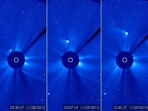 Remnants of comet ISON.