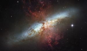 The Cigar Galaxy (M82), which is a starburst galaxy with high star production.