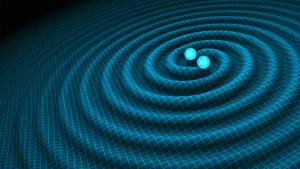 Close orbiting neutron stars create gravitational waves.