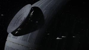 Assembling the laser cannon on the Death Star.