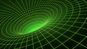 A metric tensor is often visualized as a rubber sheet, though it's not a very accurate picture.