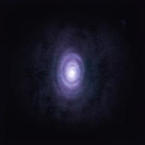 ALMA image of V Hydrae and its smoke rings.