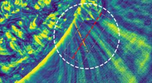 Image of Alfvén waves, which heat the Sun's corona.