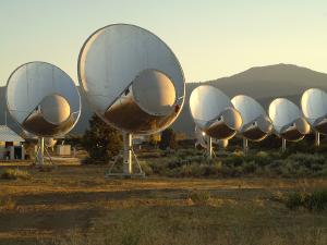 The Allen Telescope Array searches for alien technosignals.