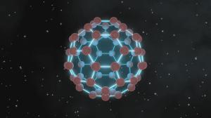 Illustration of a buckyball molecule.