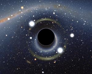 Artist view of a black hole.