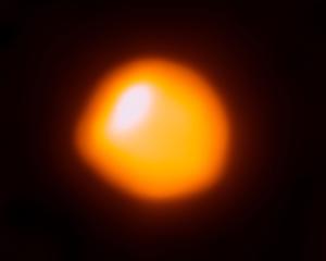 A high-resolution image of Betelgeuse taken by the ALMA radio telescope.