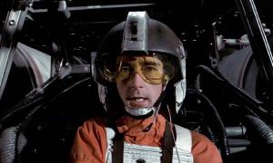Wedge Antilles helping to destroy the death star.