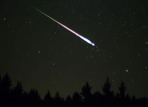 A shooting star.