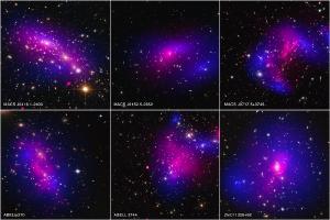 Observations of galaxies show the distribution of dark matter.