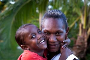 A mother and child from the Republic of Venatu.
